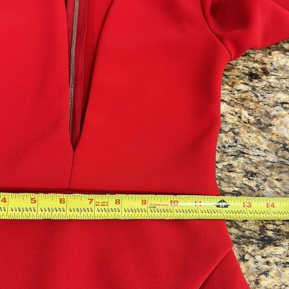 Bec + Bridge Long Sleeve Bodycon Mini Dress In Red Size 4 - Picture 10 of 12